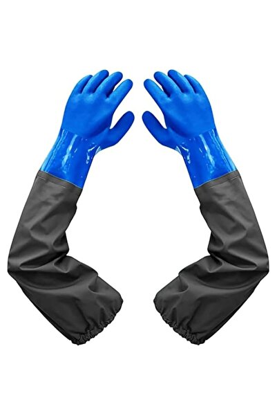 Generic Waterproof Rubber Gloves, Reusable Heavy Duty Safety Work Gloves, PVC...