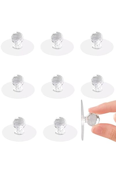 Generic 8 Pcs Cabinet Drawer Knobs, Clear Diamond Crystal Shape Pulls Handles...
