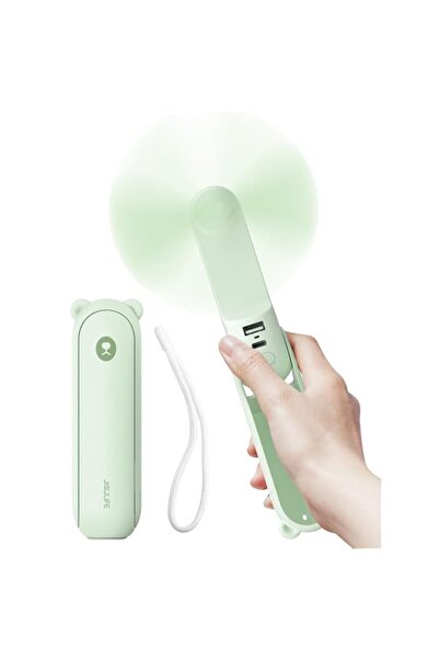 Generic JISULIFE Handheld Fan with 4800 mAh Powerbank Max 46 Hours Runtime,Po...