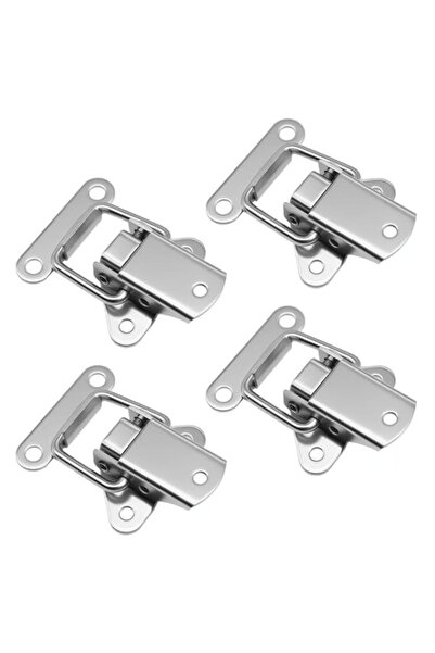 Generic 4 PCS 304 Stainless Steel Spring Loaded Toggle Latch Hasps, Adjustabl...