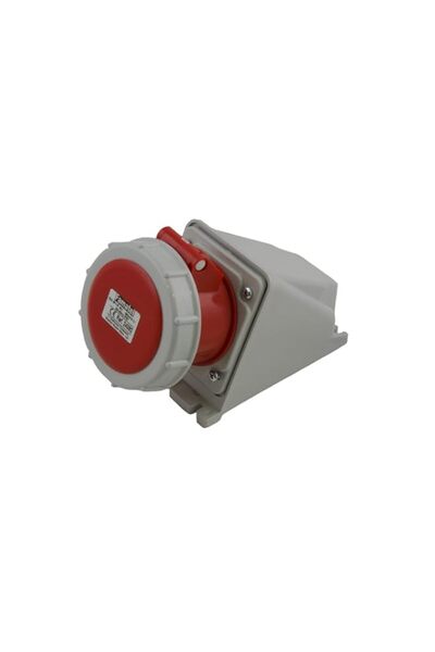 Generic Famatel Wall Socket 32A 230V 3P+E IP67 Screw Terminal - 24392 | Red