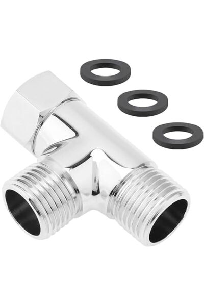 Generic Bukela 3-Way Diverter Valve G1/2 Inch - Solid Brass T-Adapter Splitte...