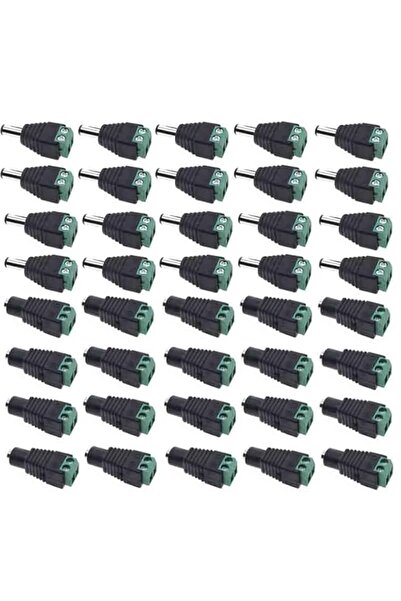 Generic 20pair Connectors Jack 5.5mm x 2.1mm Plug 5V 12V 24V 36V DC Power 10 ...