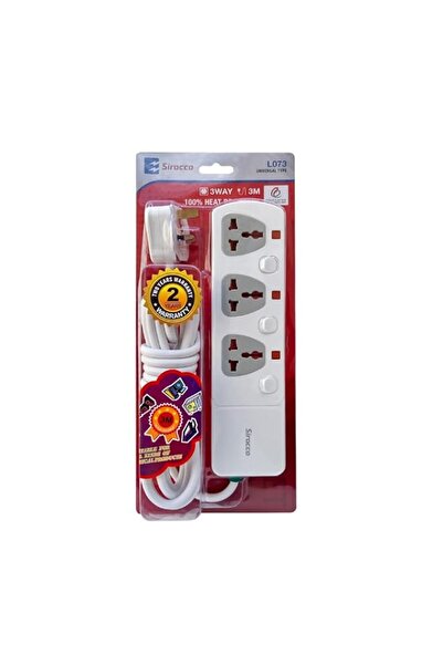 Generic EXTENSION SOCKET 3 WAY 3M L073