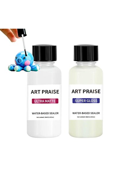Generic Premium Air Dry Clay Varnish Set – Matte & Gloss Finishes, High Gloss...