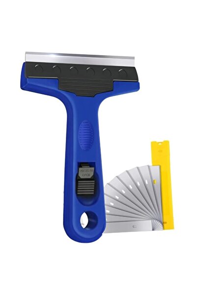 Generic Razor Blade Scraper, 4" Scraper Tool with 10 Extra Replacement Metal ...