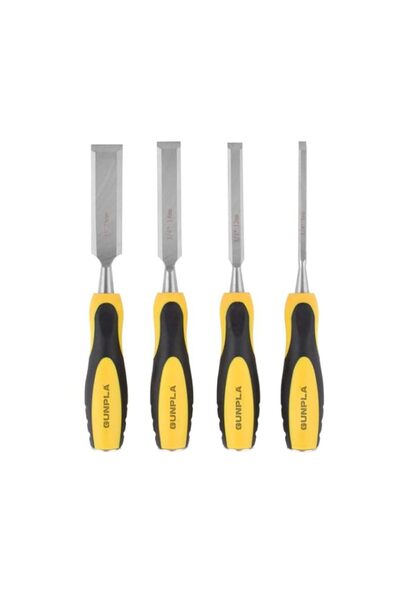 Generic Gunpla 4 Pieces Wood Chisel Set Woodworking Carving Heavy Duty Hand T...