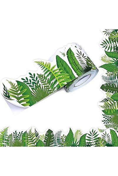 Generic Tazweeq 152 cm Tropical Leaves Patterns Bulletin Board Borders with S...