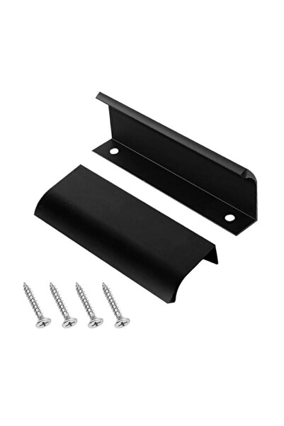 Generic 2Pcs Kitchen Cupboard Handles, 80/120mm Aluminum Finger Edge Pulls Co...