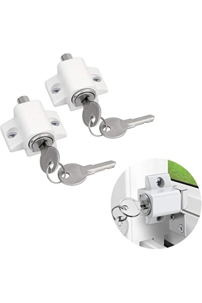 Generic X Spring Sliding Window Lock, 2 Pack Heavy Duty Aluminum Alloy Securi...
