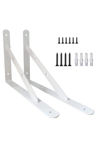 Generic 2 Pack Shelf Brackets, Heavy Duty L Brackets for Shelves, 90 Degree T...
