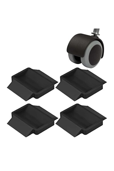 Generic 4pcs Furniture Cups for Wheels, Silicone Caster Cups Bed Couch Stoppe...
