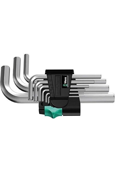 Generic Wera 950/9 SM N 05021406001 Allen Key Set, Metric, Chrome-Plated, 9 P...