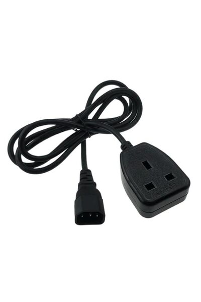 Generic IEC C14 to UK 13A PDU/UPS Power Cable,Heavy Duty IEC320 C14 Male Plug...