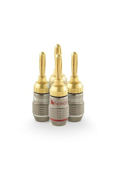Generic Nakamichi FanLock Excel Series 24k Gold Plated Banana Plug 10 AWG - 1...