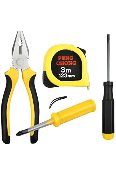 Generic Fitto 2m Measuring Tape, Screwdriver & Pliers Engineering Tool Kit - ...