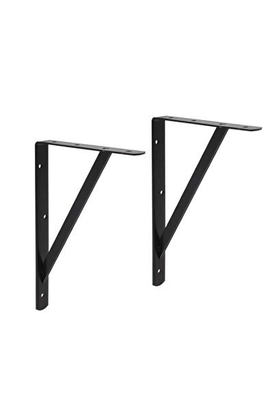 Generic Basics Shelf Bracket, 10-Pack, Black, 25.4 CM x 40.64 CM