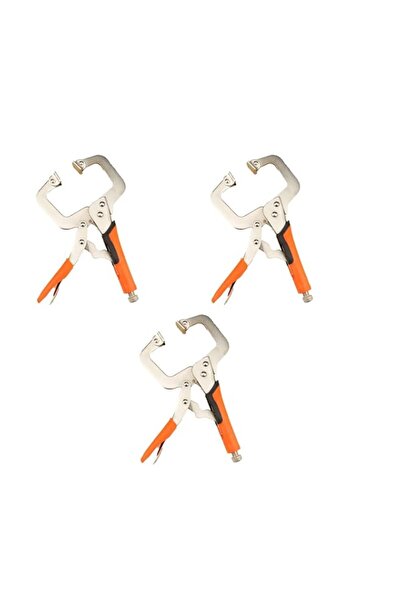 Generic THE WHITE SHOP 3 PCS 6 Inch C Clamp Locking Pliers, Heavy Duty Weldin...