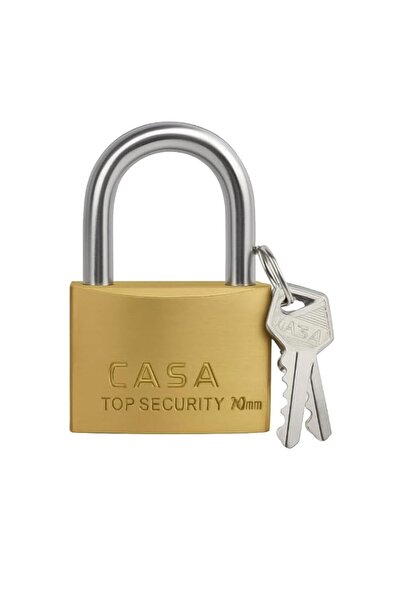 Generic Fitto 70mm Brass Padlock Hardened Steel Shackle – Heavy Duty Weatherp...
