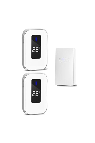 Generic Wireless Doorbell with Thermometer, Mini Waterproof Ring Doorbell, Se...