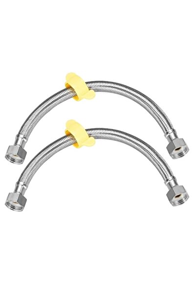 Generic Rubik 30cm Faucet Supply Line Hose 2pcs, G1/2 Connector Stainless Ste...