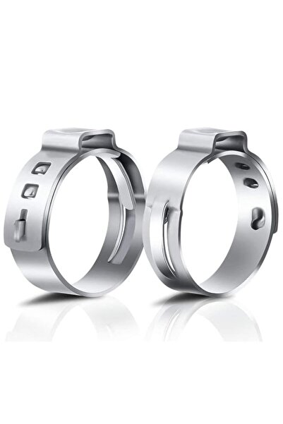 Generic 50Pcs 15.3mm-18.5mm Single Ear Hose Clamp Hose Crimp Clamps Ear Crimp...