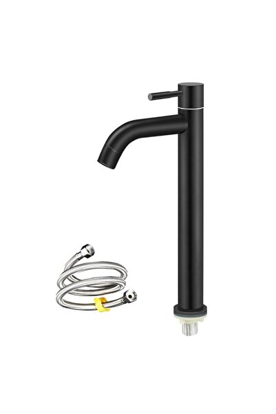 Generic HASTHIP® Vanity Basin Faucet Stainless Steel Modern Black Single Hand...