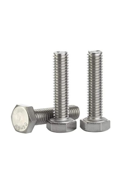 Generic Mellewell M6 x 50mm Hex Head Screw Bolt, Fully Threaded, Stainless St...