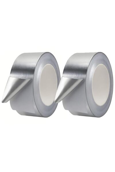 Generic 2 PCS Aluminum Foil Tape, 50mm x 20m, High Temperature Resistant Adhe...