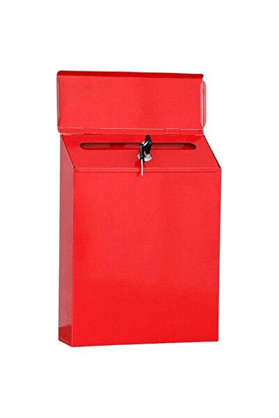 Generic Wall Mounted Locking Mailbox Suggestion Box Galvanized Steel Metal Dr...
