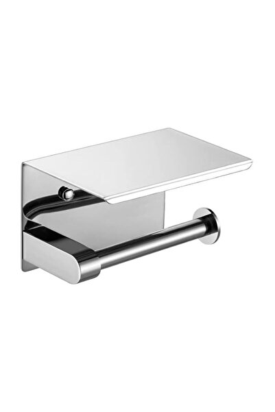 Generic Toilet Paper Holder Self Adhesive and Wall Mounted Tissue Roll Paper ...