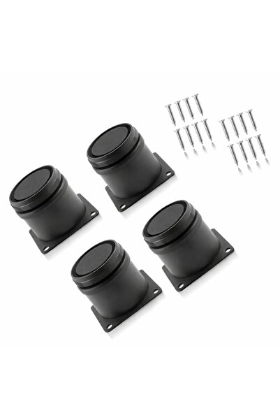 Generic Black Furniture Legs, Stainless Steel Adjustable Leveling Feet, 4 Pac...