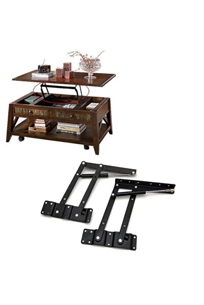 Generic Modern Black Steel Coffee Table Lift Up Top Furniture Hinge, 1 Pair 5...