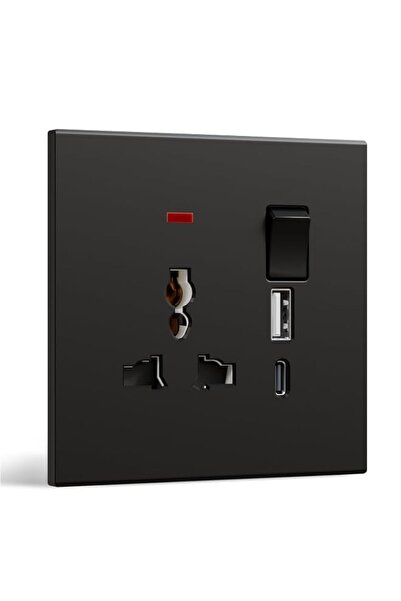 Generic BSEED Single Switched Electrical Wall Socket, PC Plate Universal Sock...