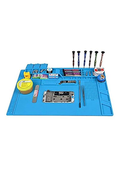 Generic Rubik Silicone Repair Soldering Work Mat 48x32cm with 4 Magetic Slots...