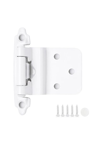 Generic 10 Pack 5 Pair White Cabinet Hinges - 3/8 inch Inset Kitchen Cabinet ...