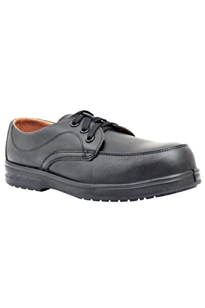Generic Royal Apex Unisex Black Leather Safety Shoes,Mesh Breathable Lightwei...