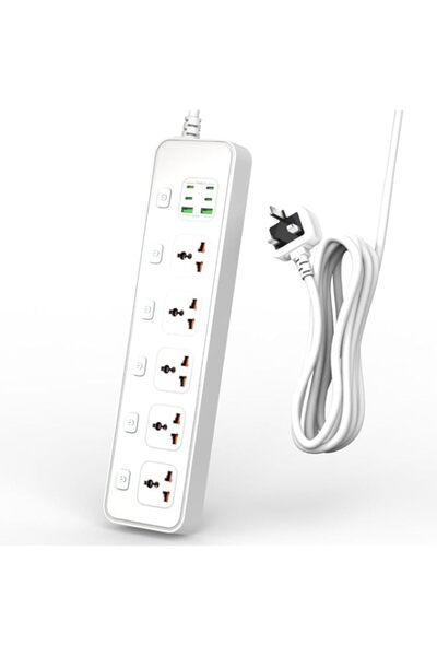 Generic Extension Cord 3 Meter,Universal Power Strip with 5 Outlets and 6 USB...