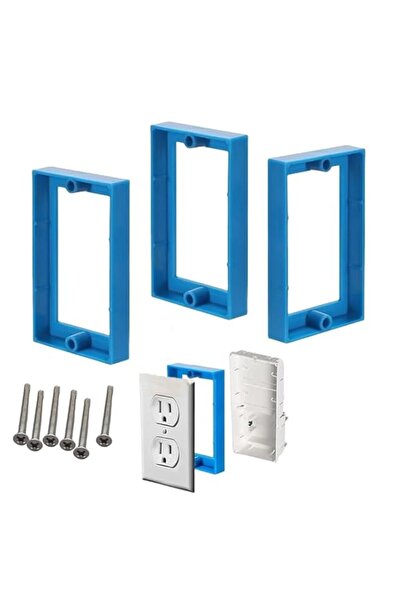 Generic 3pcs Single Gang Receptacle Outlet Box Extenders,1/2" Electrical Box ...