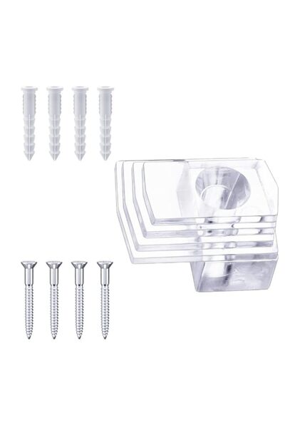Generic Mirror Holder Clip Set, 20 PCS Glass Fixing Clip Kit, Glass Painting ...