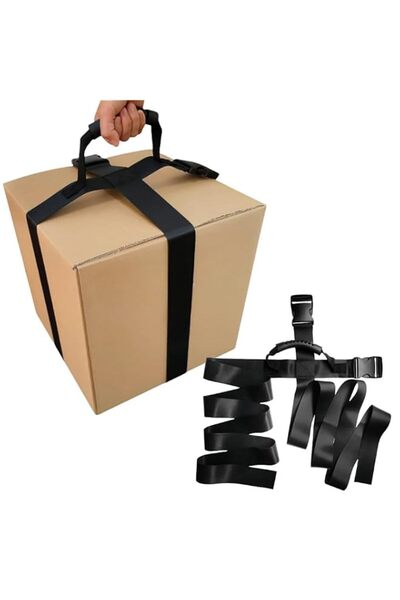 Generic Box Carrying Strap with Handle,Adjustable Belt, Cross Style Carry Str...