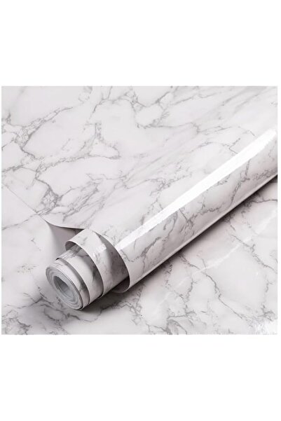 Generic White Grey Marble Contact Paper, Peel and Stick Self-Adhesive Thick W...