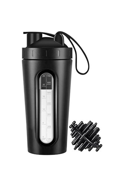 Generic Electric Protein Shaker Bottle, Stainless Steel 700ml Metal Shaker Cu...