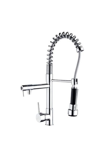 Generic Pull Down Faucets Swivel Dual Function Sprayer with Two Spouts Hot & ...