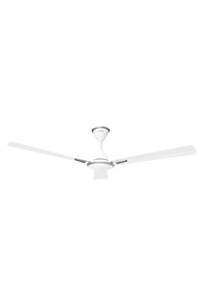 Generic REEF Modern Ceiling Fan – 52” Gloss White & Silver Indoor Fan, Quiet ...