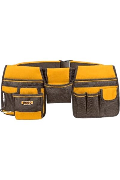 Generic Tool Belt with 2 Pouches and Waist Bag, 10 Pockets, 3-Piece Set, Oran...