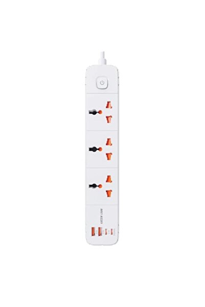 Generic Green Lion GS-300 Power Socket 2500W - White