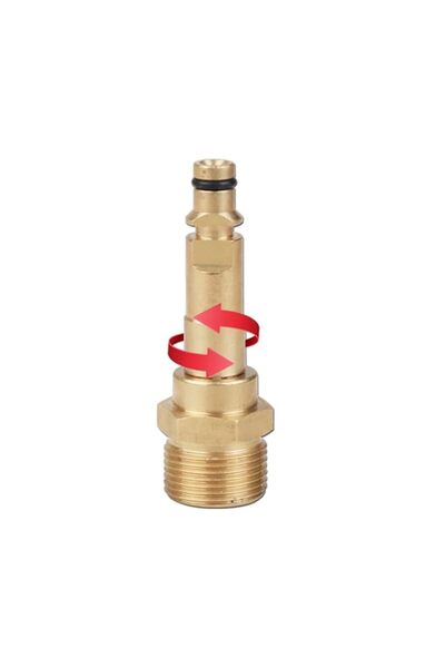 Generic High Pressure Washer Hose Adapter, M22 x 1.4 Internal Thread, Rotatab...