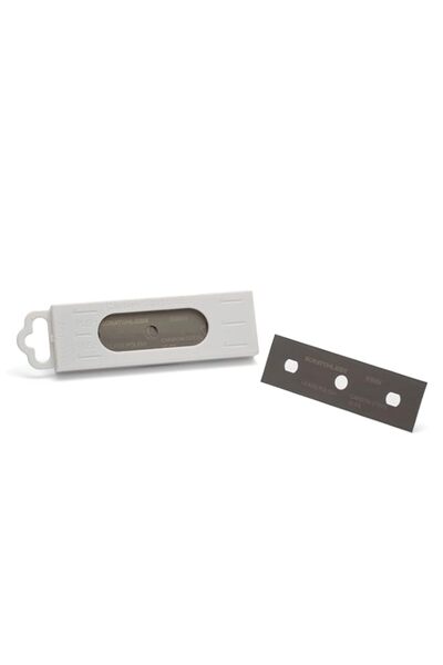 Generic GLASS POLISH 75mm Pack of 10 Double-Edged Carbon Steel Blades, 0.20mm...