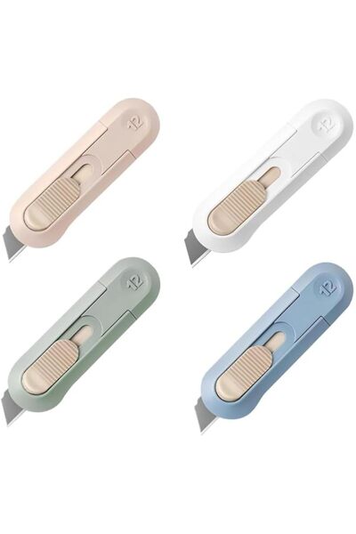 Generic 4pcs Utility Knife,Portable Retractable Blade Duty Box Cutter Letter ...